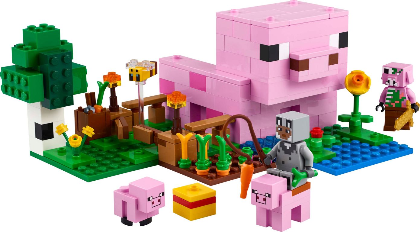 LEGO® Minecraft The Baby Pig House components