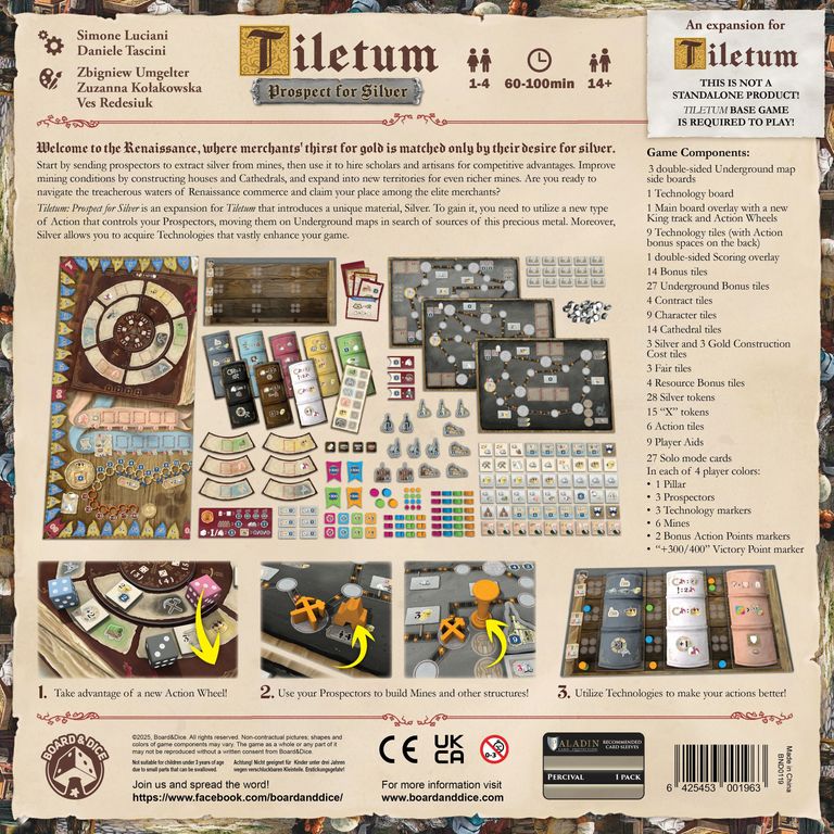 Tiletum: Prospect for Silver parte posterior de la caja
