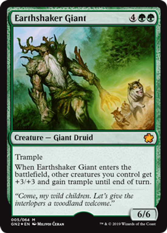 Magic Game Night 2019 Earthshaker Giant karte