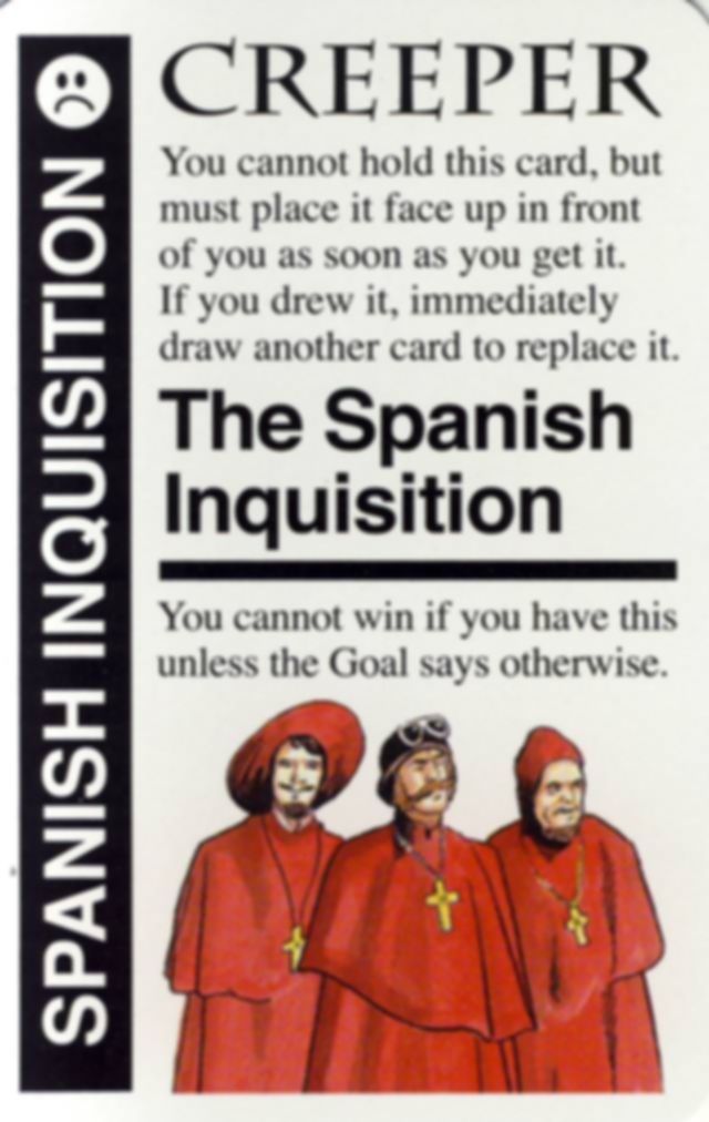 Monty Python Fluxx The Spanish Inquisition carte