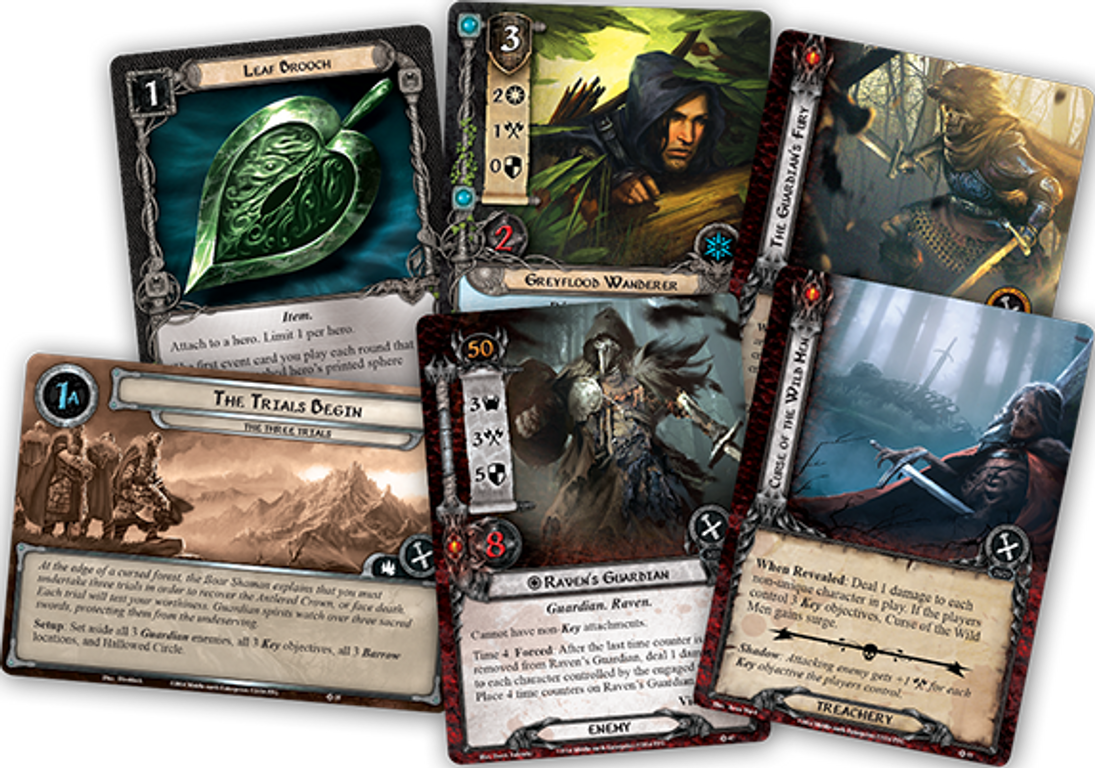 The Lord of the Rings: The Card Game - The Three Trials kaarten