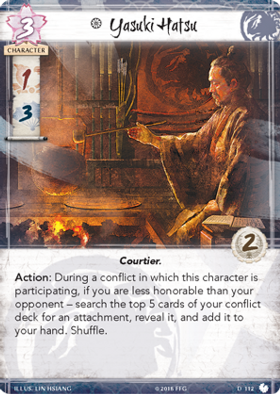 Legend of the Five Rings: The Card Game - Shoju's Duty Yasuki Hatsu card