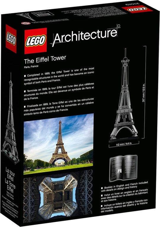 LEGO® Architecture De Eiffeltoren achterkant van de doos