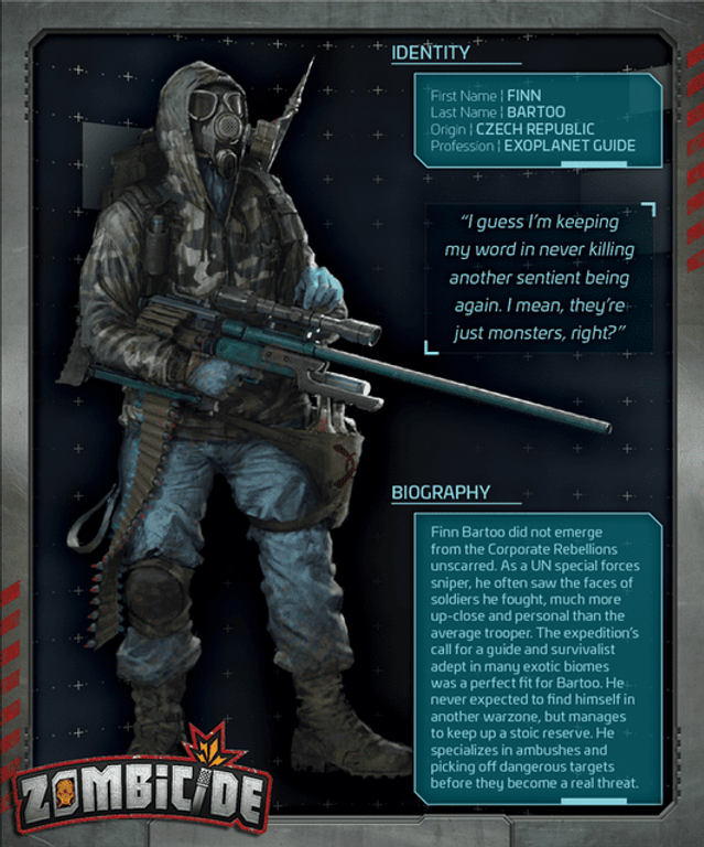 Zombicide: Invader – Plague Gang Survivor Pack cards