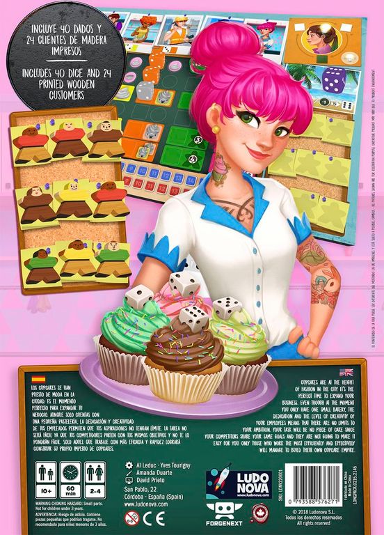 Cupcake Empire back of the box