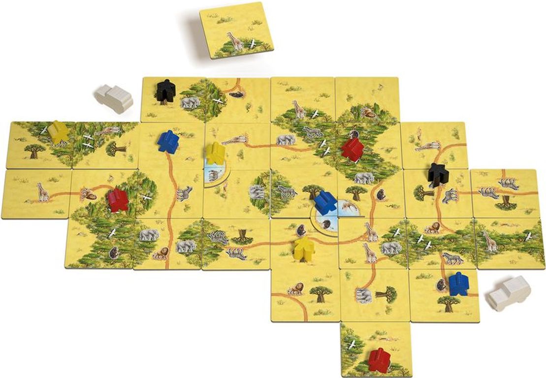 Carcassonne: Safari spielablauf