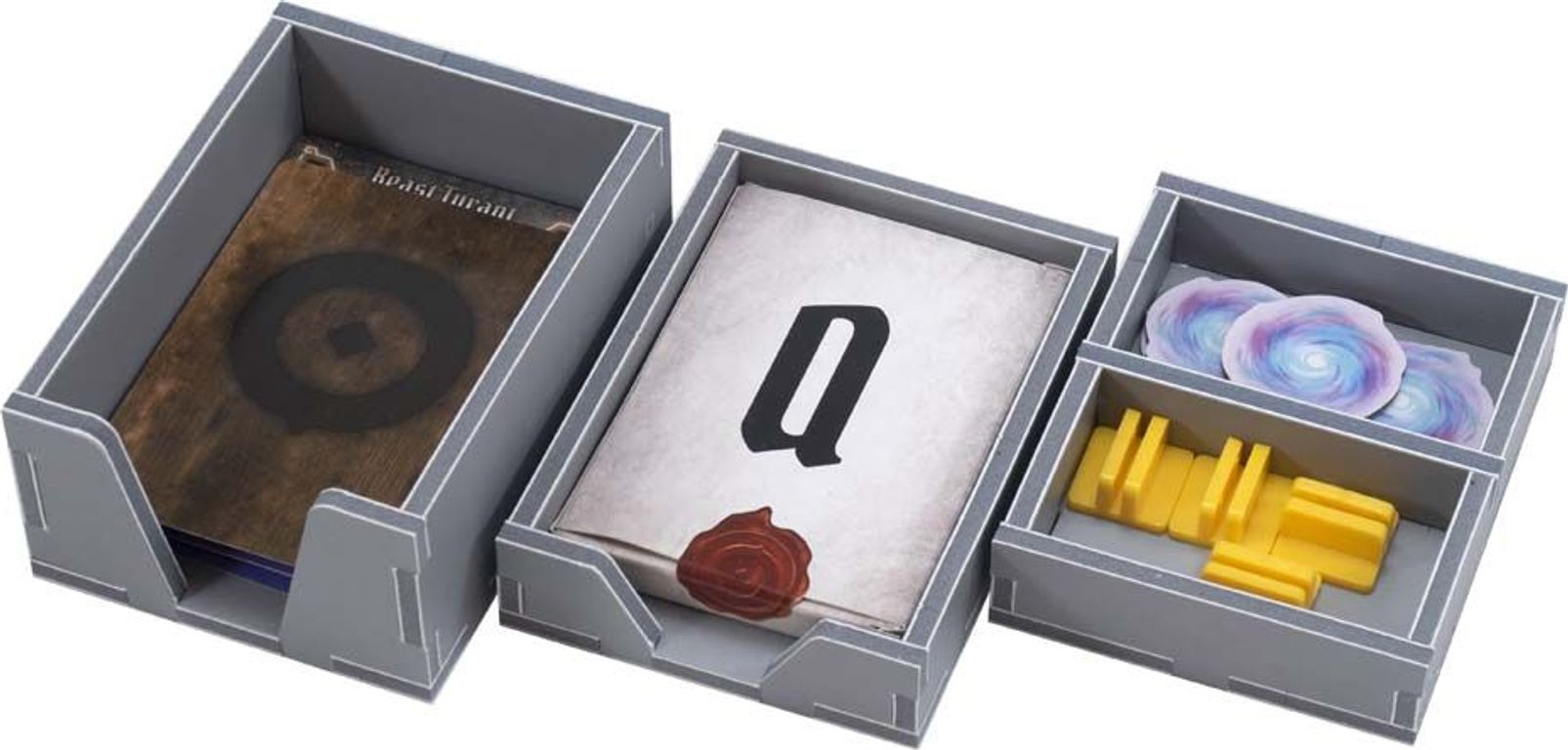 Gloomhaven: Forgotten Circles – Folded Space Insert components