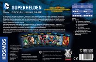 DC Comics Deck-Building Game parte posterior de la caja