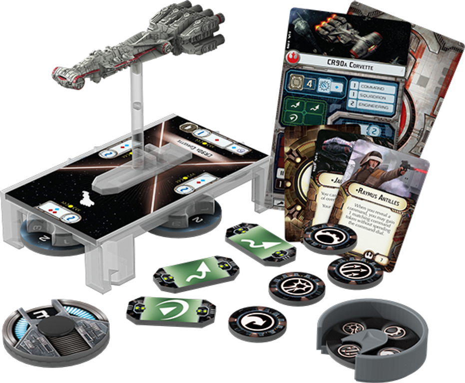 Star Wars: Armada – Pack de expansión Corbeta Corelliana CR90 partes
