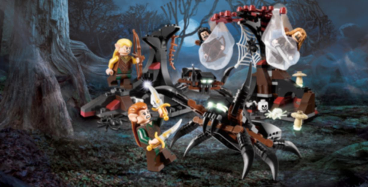 LEGO® The Hobbit Ontsnapt aan de Spinnen van Demsterwold speelwijze
