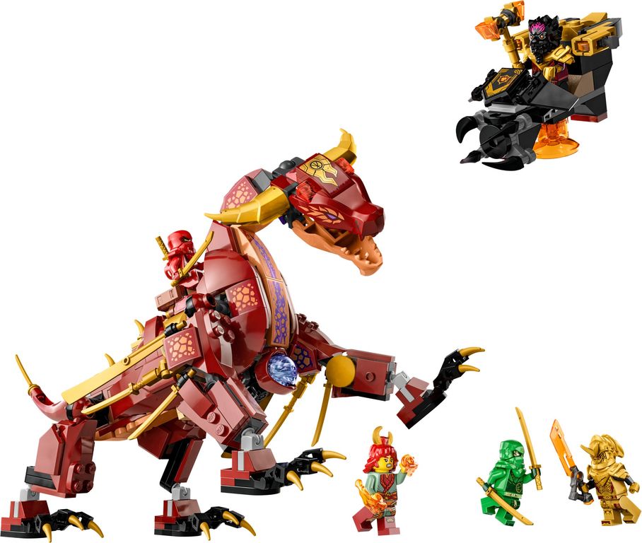 LEGO® Ninjago Dragón de Lava Transformable de Heatwave partes