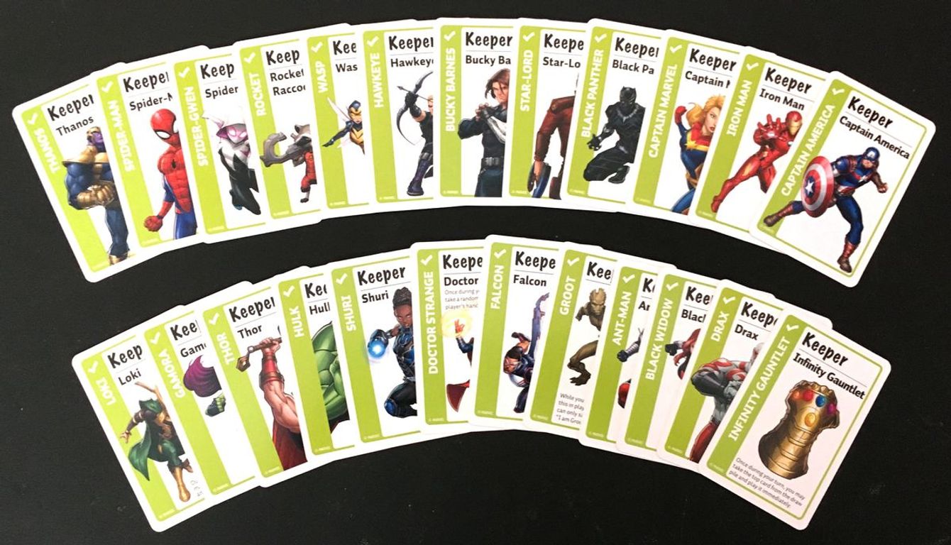 Marvel Fluxx cards