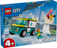 LEGO® City Emergency Ambulance and Snowboarder