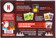 Exploding Kittens : Bien Vs Mal dos de la boîte