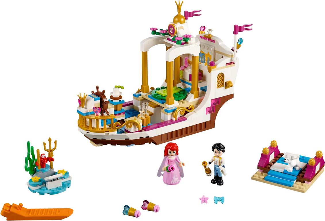 LEGO® Disney Ariel's Royal Celebration Boat components