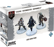Dust Tactics: Axis Hero Pack - "Stefan / Totenmeister / Grenadier X"