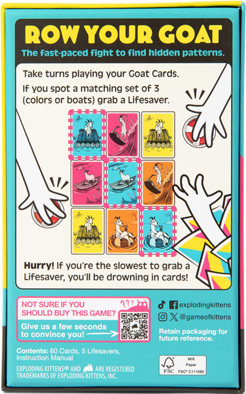 Row Your Goat back of the box