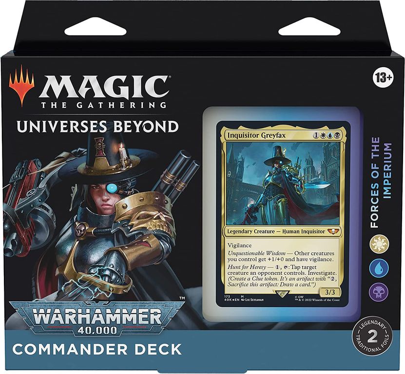 Magic: the gathering - Commander Warhammer 40K Deck Display (4 Decks) boîte