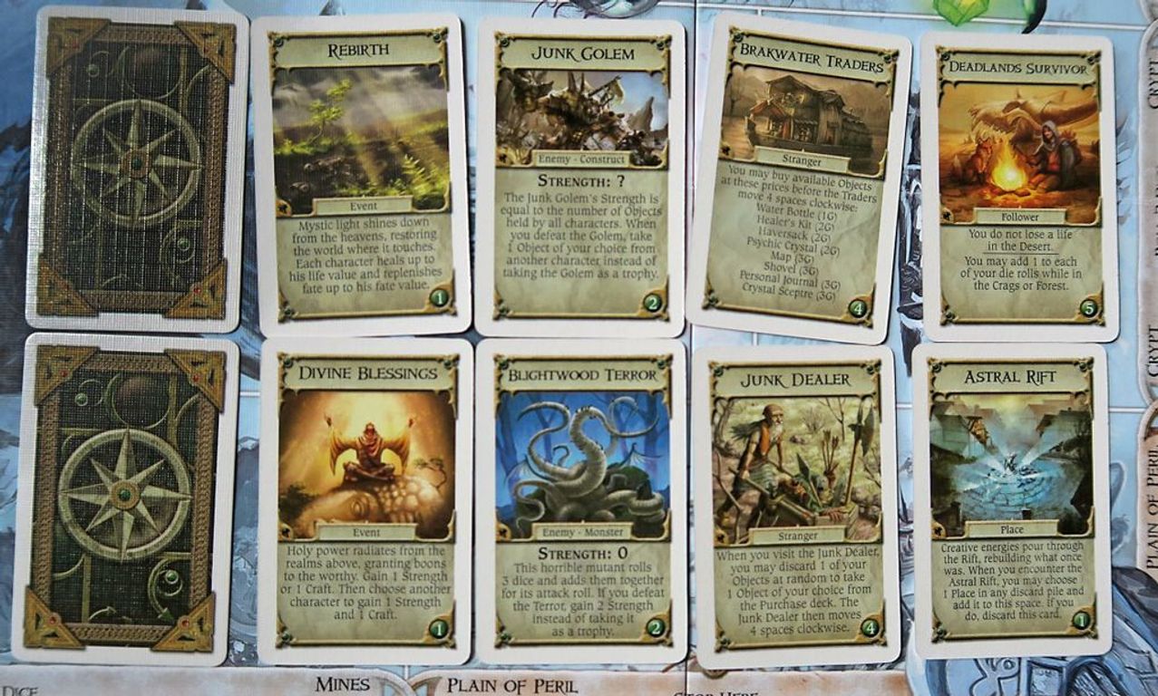 Talisman: Le Cataclysme cartes