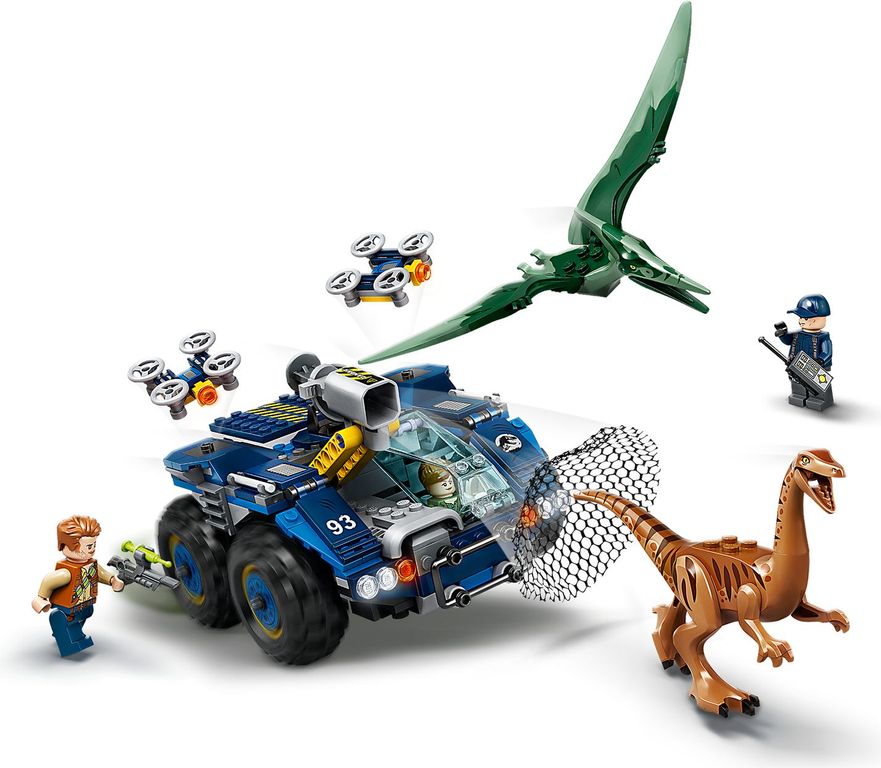 LEGO® Jurassic World Ausbruch von Gallimimus und Pteranodon spielablauf