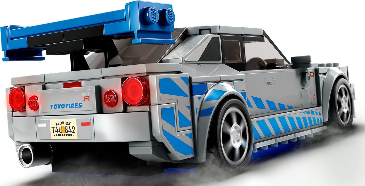 LEGO® Speed Champions 2 Fast 2 Furious Nissan Skyline GT-R (R34) back side