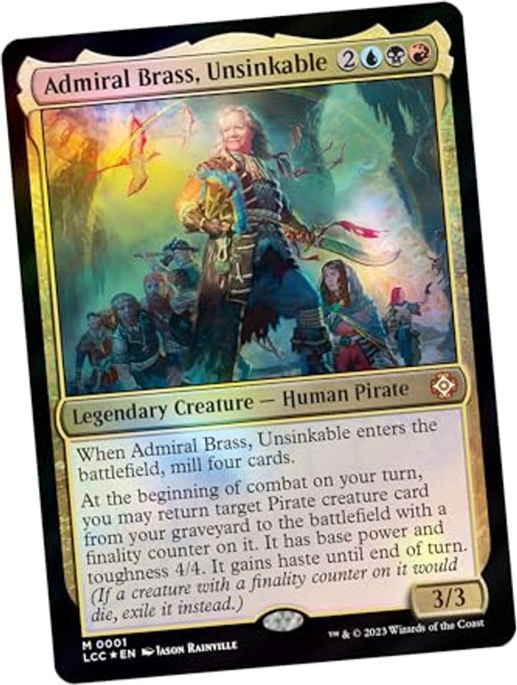 Magic: The Gathering - Die verlorenen Höhlen von Ixalan Commander Deck - Ahoi, Kameraden admiral brass karte