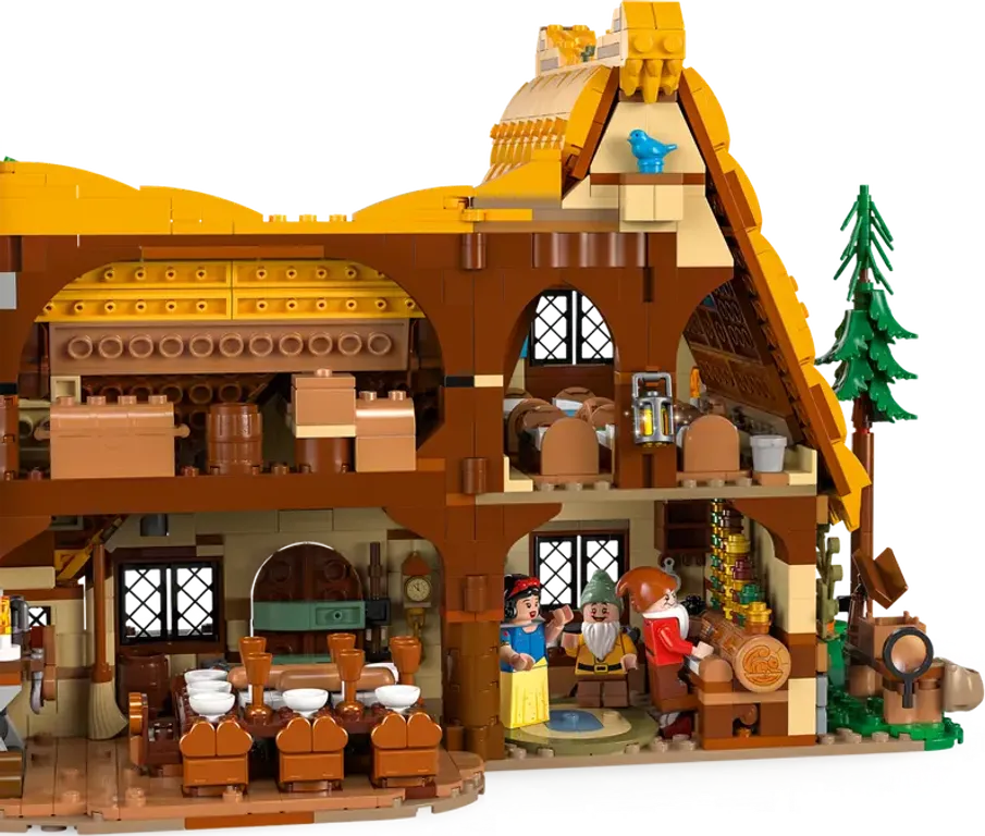 LEGO® Disney Cabaña de Blancanieves y los Siete Enanitos interior