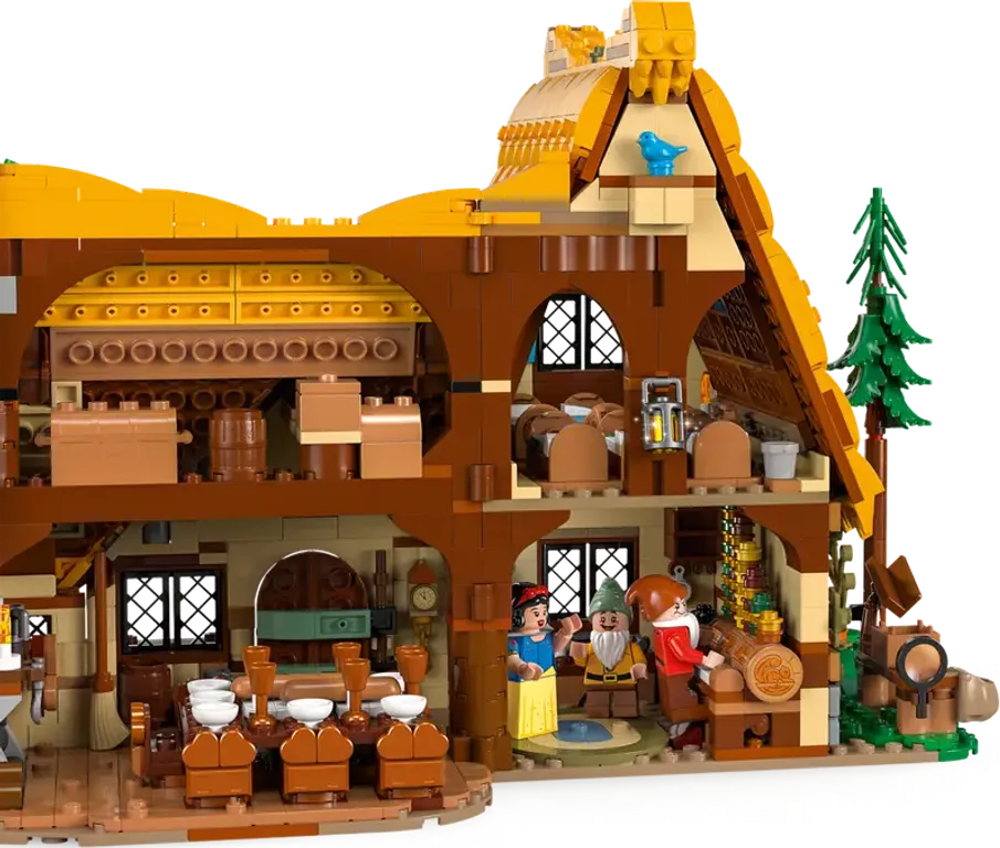 LEGO® Disney Snow White and the Seven Dwarfs' Cottage interior