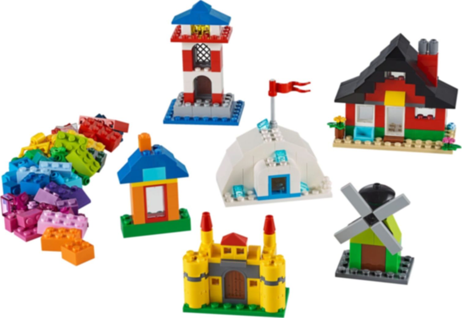 LEGO® Classic bunte Häuser komponenten