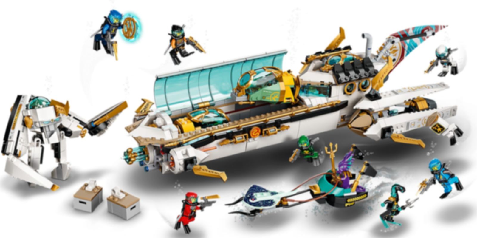 LEGO® Ninjago Barco de Asalto Hidro jugabilidad