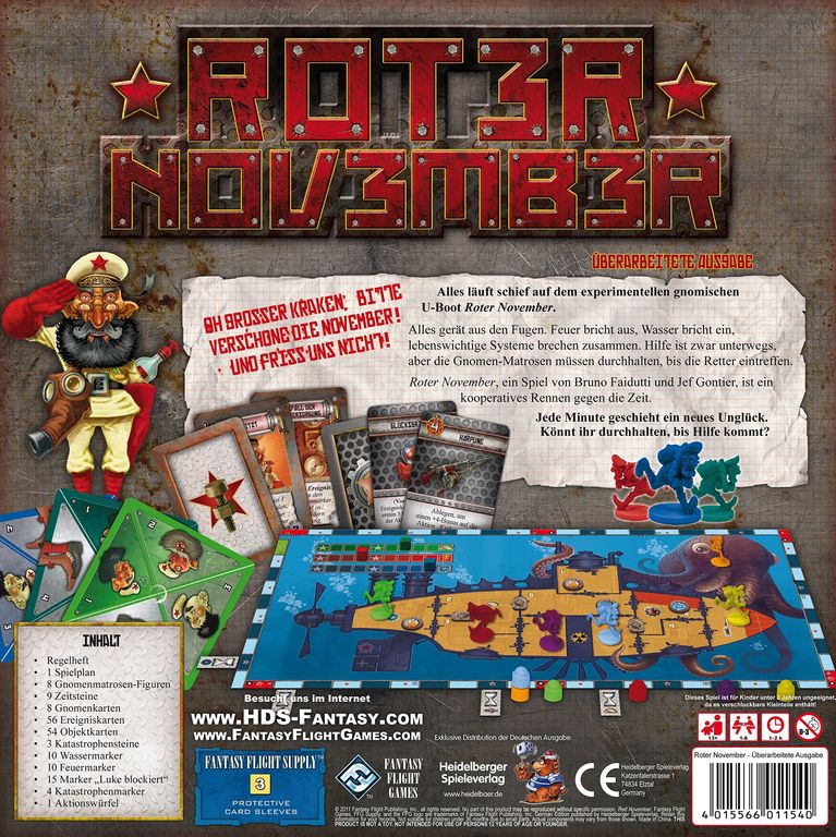 Roter November rückseite der box