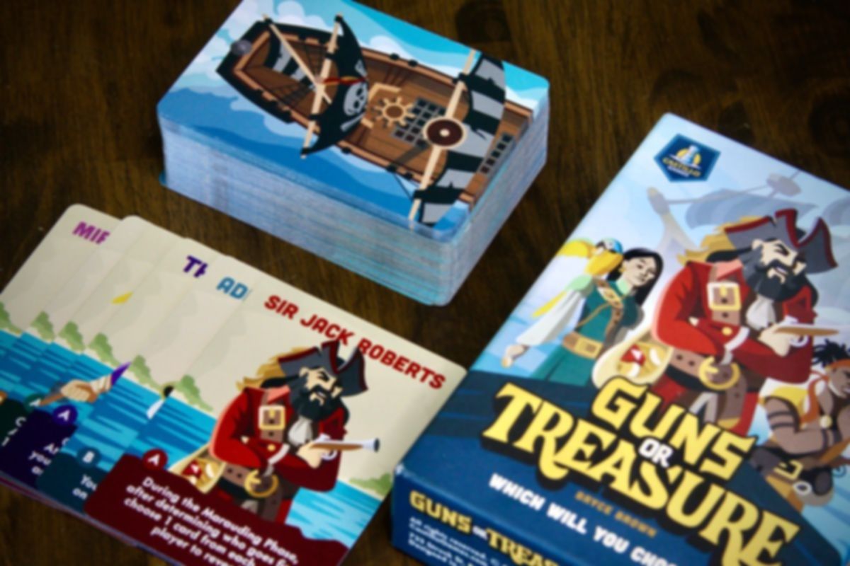 Guns or Treasure components
