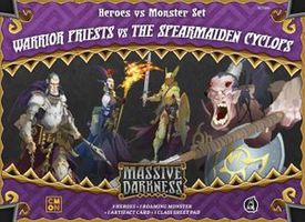 Massive Darkness: Heroes & Monster Set - Warrior Priests vs The Spearmaiden Cyclops