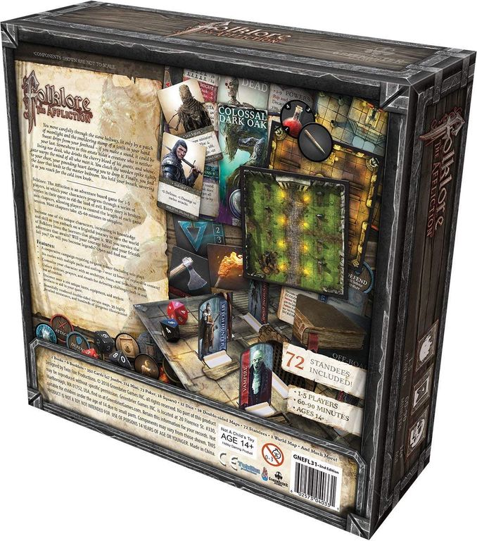 Folklore: The Affliction parte posterior de la caja