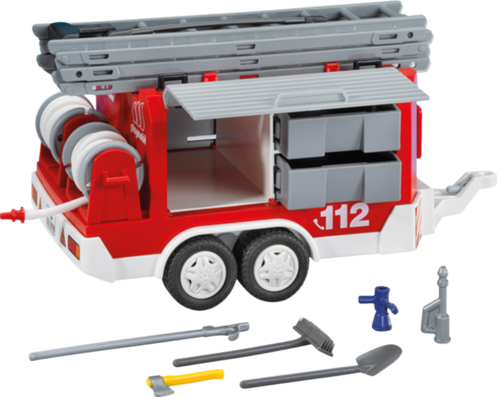 Playmobil® City Action Brandweer-aanhangwagen componenten
