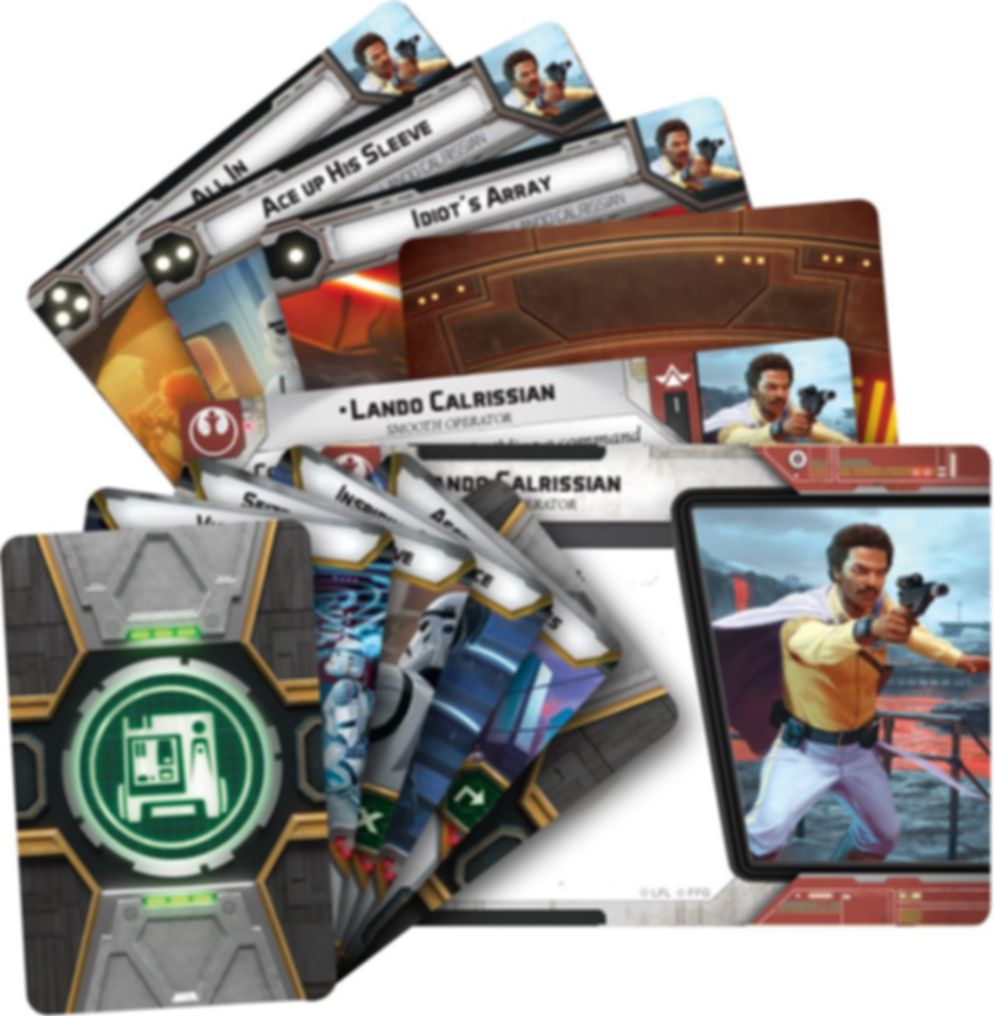 Star Wars: Legion - Lando Calrissian Commander Expansion cards