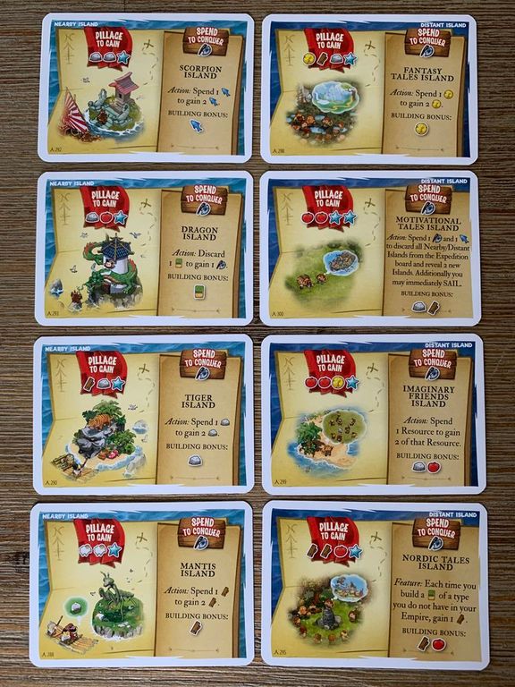 Imperial Settlers: Empire du Nord – îles Japonaises cartes