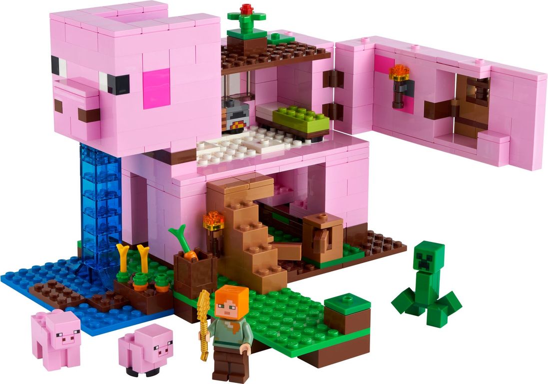 LEGO® Minecraft Het varkenshuis componenten