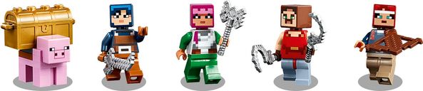 LEGO® Minecraft La bataille de la Pierre rouge figurines