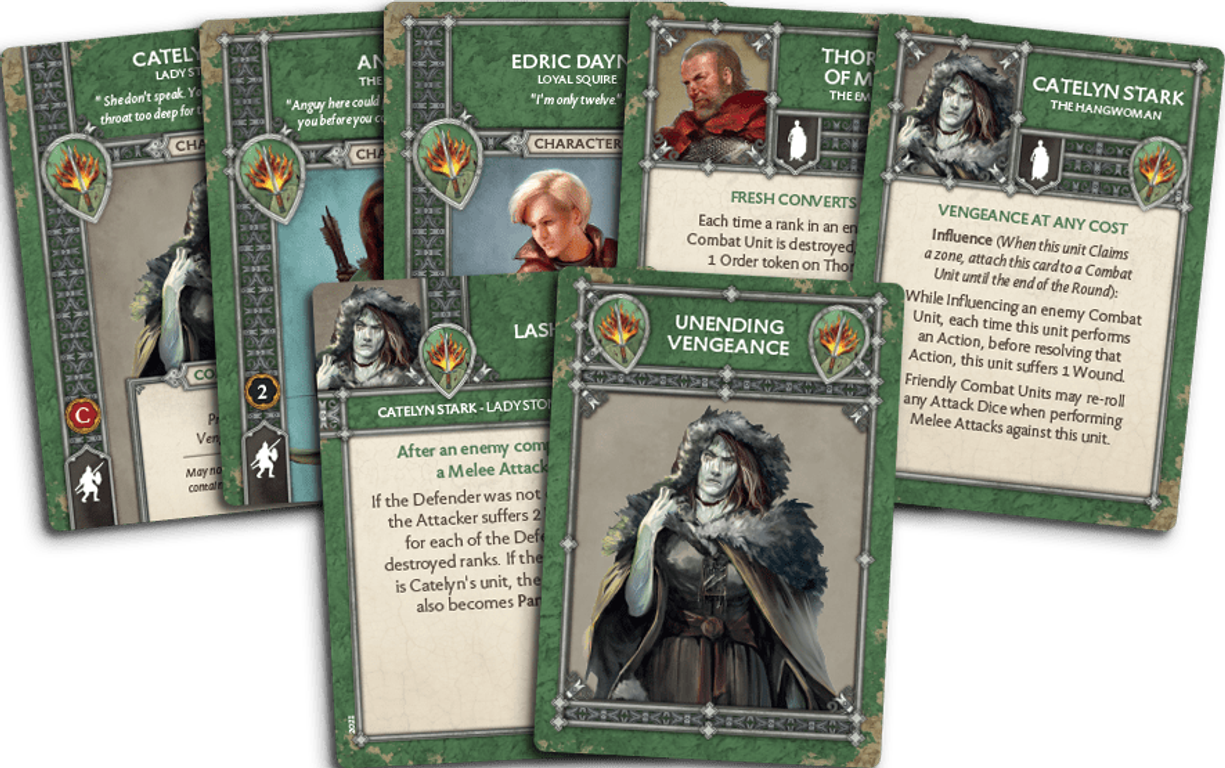 A Song of Ice & Fire: Tabletop Miniatures Game – Brotherhood without Banners: Heroes 1 cartes