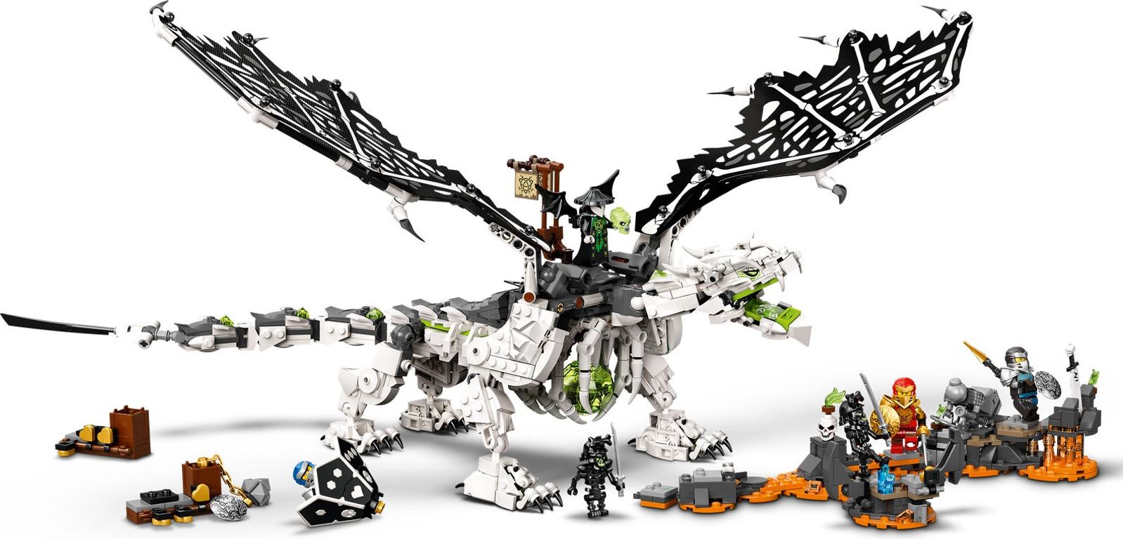 LEGO® Ninjago Drache des Totenkopfmagiers spielablauf