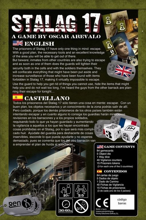 Stalag 17 back of the box
