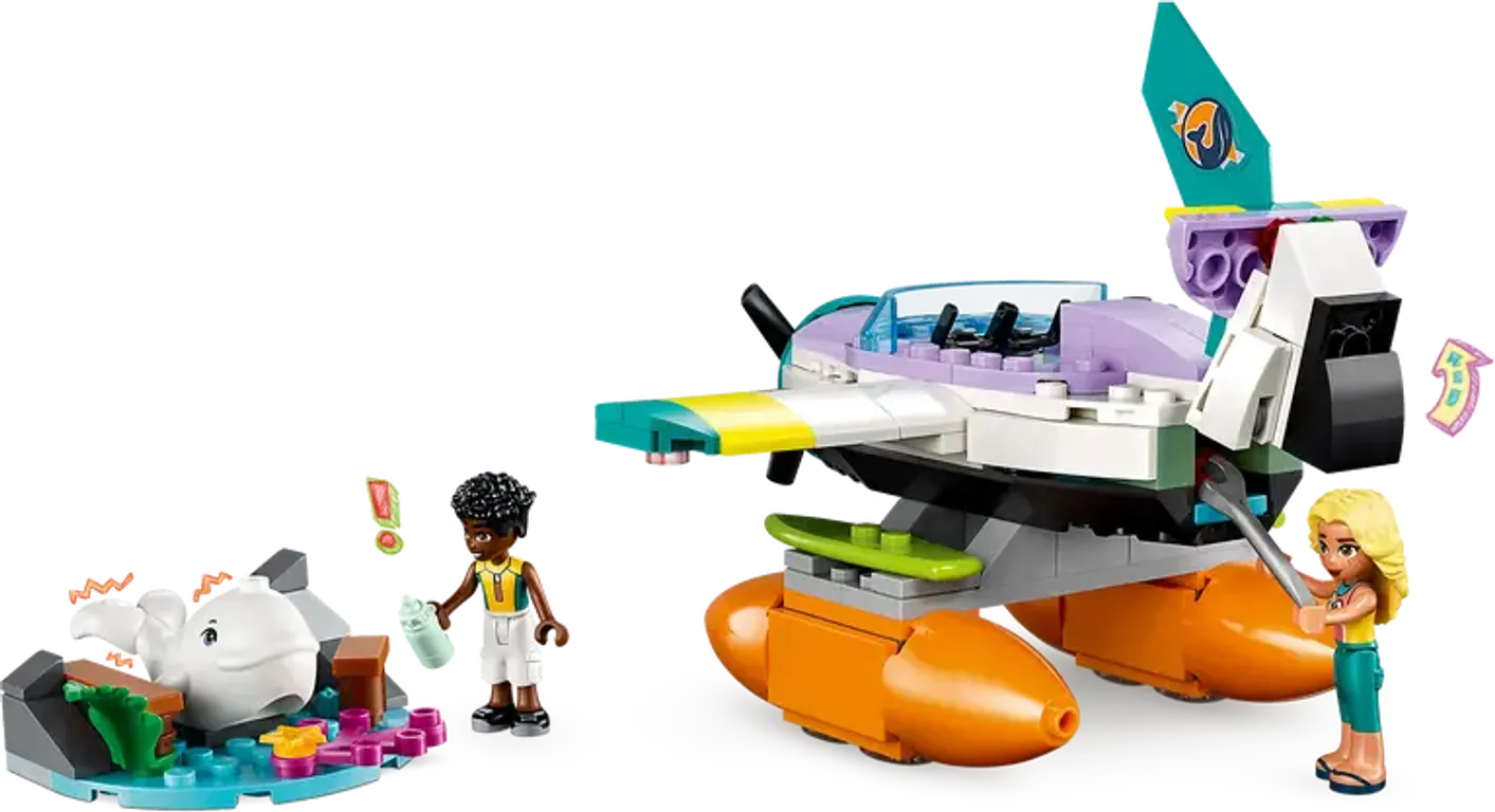 LEGO® Friends Seerettungsflugzeug spielablauf