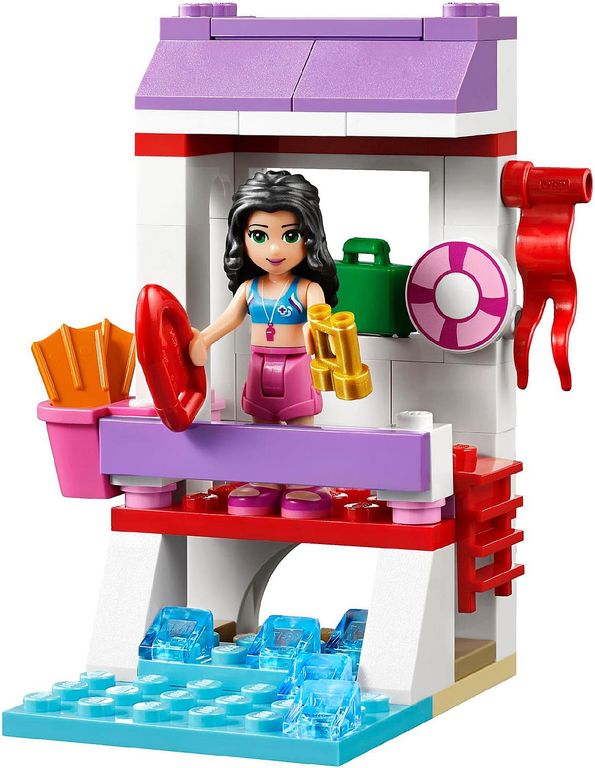 LEGO® Friends Emma's Lifeguard Post components