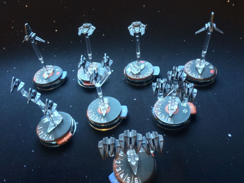 Star Wars: Armada – Escuadrones de cazas Imperiales II Pack de Expansion miniaturas