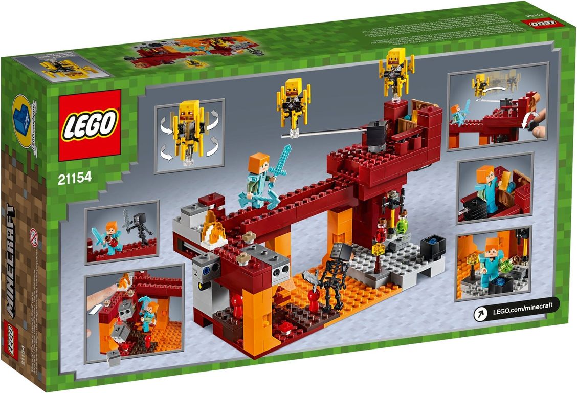 LEGO® Minecraft De Blaze brug achterkant van de doos