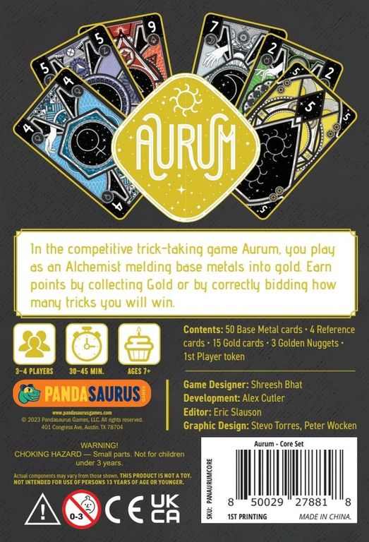 Aurum rückseite der box