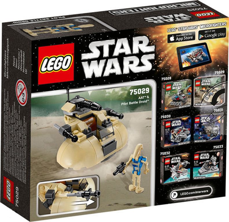 LEGO® Star Wars AAT dos de la boîte