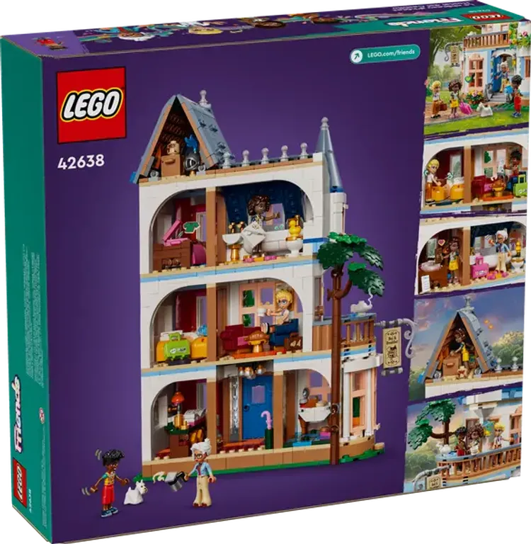 LEGO® Friends Hostal del Castillo parte posterior de la caja