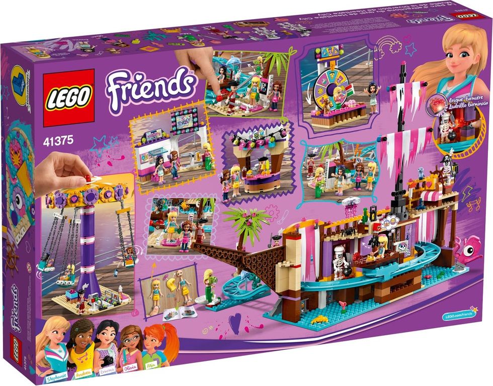 LEGO® Friends Vergnügungspark von Heartlake City rückseite der box